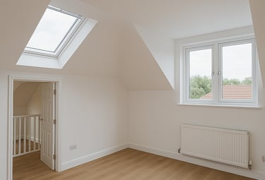 A photo of a Morpeth Builders loft conversion completed project.