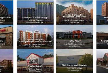big commercial roofing projects we have done for clients