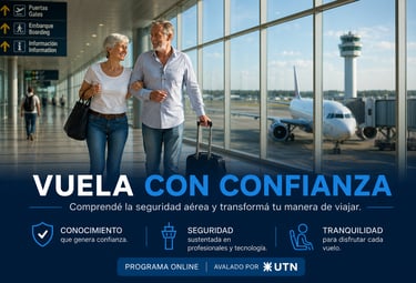 Vuela con Confianza el curso de 4 semanas avalado por la UTN