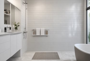 tilied bathroom 