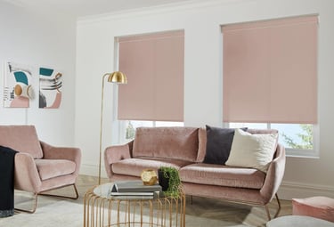 Roller blinds fitted in cassettes 