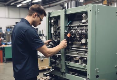 A consultant discussing maintenance strategies with a client.