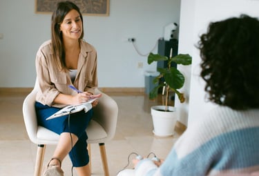 Psicóloga en terapia emocional