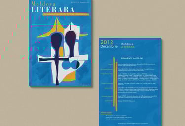 a magazine cover design (front and back)