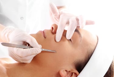 Dermaplaning treatment for exfoliated, smooth skin