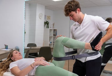 técnica movilización de cadera