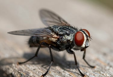 Close-up of a professional disinfecting a kitchen countertop with spray.