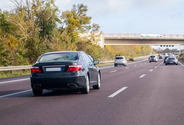 Cars on Motorway