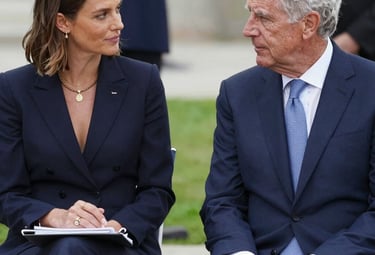 A panoramic view of an exclusive boardroom during a high-level crisis strategy session.