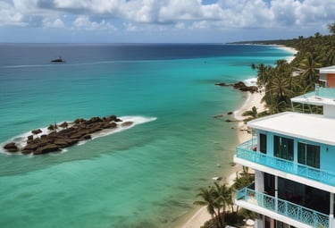 Colorful world map highlighting popular travel destinations.