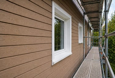 Pose de bardage clin sur façade – Finition propre et durable