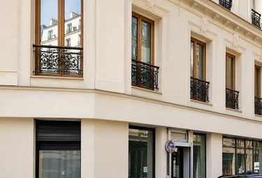  Ravalement de façade immeuble ancien rénové