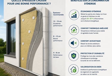 Isolation extérieure : quelle épaisseur choisir pour une bonne performance ?