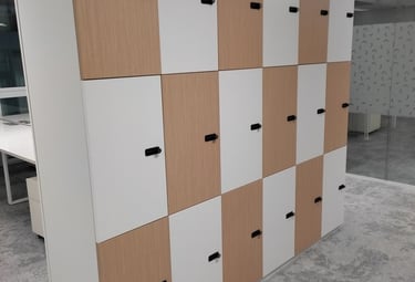 Installation de casiers et armoires de bureau