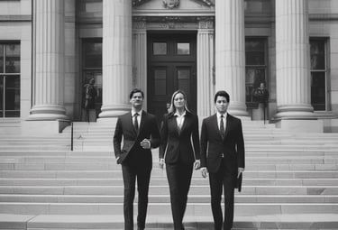 An experienced advisor reviewing documents with a CEO in a modern office.