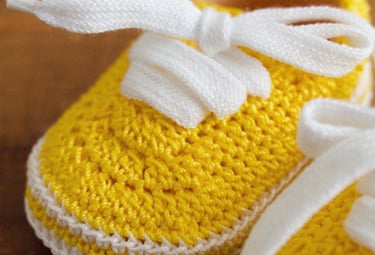 Zapatillas crochet bebe regalo