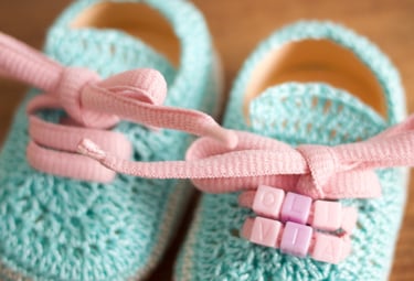 Zapatillas crochet bebe regalo