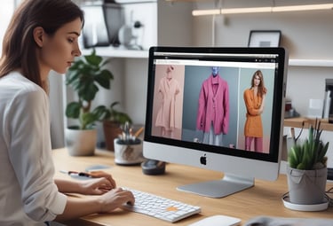 Close-up of digitally retouched lingerie displayed as if worn by an invisible model.