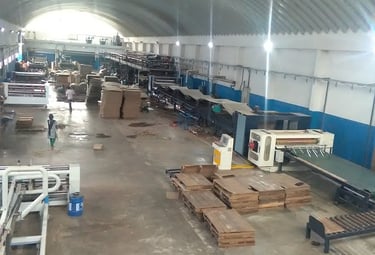 Factory by self support roof