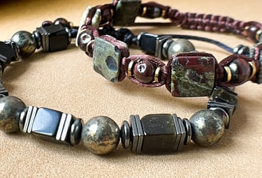 pulseras de obsidiana y ojo de tigre