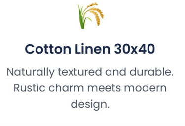 cotton linen fabric features