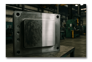 Laser cleaning of industrial parts and machinery in Southern California