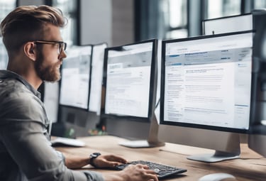 a close up of a computer screen with a blurry background