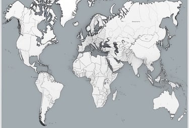 A construction site with workers engaged in building activity. Several large machines are visible, including cranes and excavators. The site appears expansive, with a partly constructed structure in the center. The ground is covered with sand and metal grates, and workers in safety vests are visible in the foreground. A green landscape with trees is visible in the background under a cloudy sky.