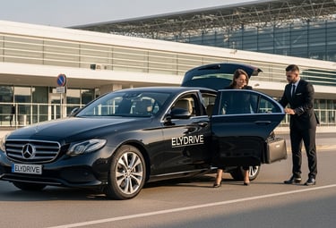 <img src="chauffeurpriveetaxi.webp" alt="Transfert aéroport ElyDrive avec chauffeur privé en Mercedes Classe E à Bourg-en-Bre