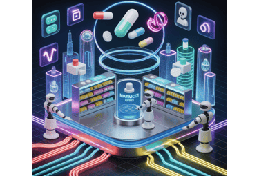 a smartphone phone with a phone and various medical devices PharmaMarketing360