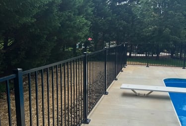 Black Aluminum Fence