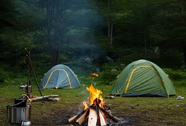 Camping at miranjani