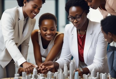 A team of professionals discussing real estate strategies.