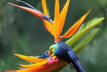 a couple of figurines sitting on top of a tree branch