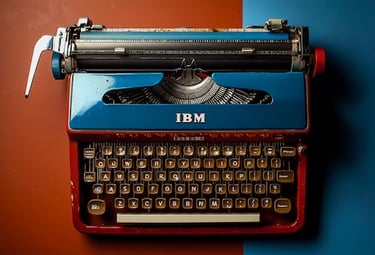 Ols IBM portable typewriter