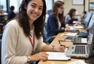 three men laughing while looking in the laptop inside room