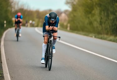 Triathlon time trial aero position