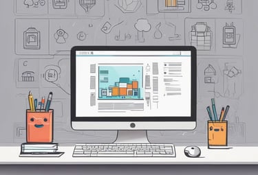 An illustration representing SEO strategies and analytics.