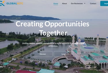 Poingkaa Kinabalu Industries Portfolio Website Design in Kota Kinabalu Sabah