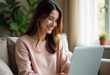 Woman on a One-on-One Video Consultation