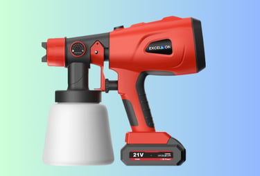 cordless paint sprayer with a 21V battery 
