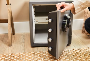 a person holding a knife and knife in a safe safe safe safe safe safe safe