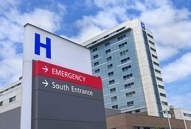 HOSPITAL EXTERIOR PRESSURE CLEANING SERVICES BY PSI POWER WASHING