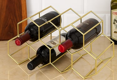 Maßgeschneiderter Weinregal für 7 Flaschen in Heim-Aufbewahrungslösungen