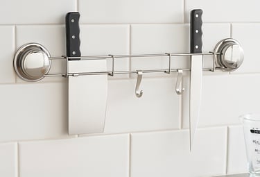 Fornecedor Chinês de Suporte para Facas com Ventosa Personalizado para Solução de Armazenamento