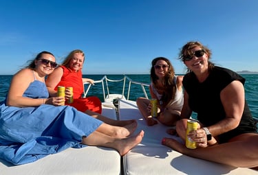 Couples enjoying a sunset cruise in Los Cabos