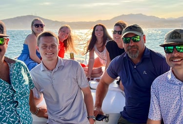 Romantic sunset cruise on the Sea of Cortez