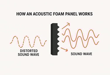 how an acoustic foam panel works