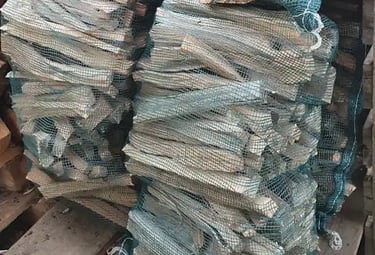 Image of kindling in a mesh bag