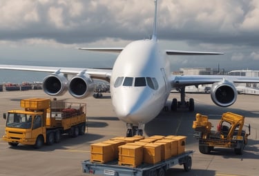 A distribution truck loaded with cement bags ready for delivery.